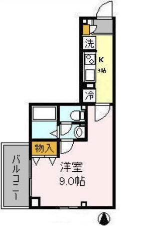 LE CIEL(1K/2階)の間取り写真