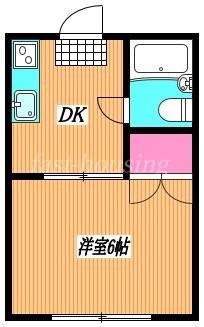 コーポ国木田(1DK/1階)の間取り写真