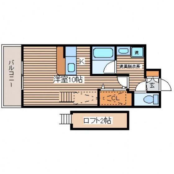 金屋町グランデ(ワンルーム/11階)の間取り写真
