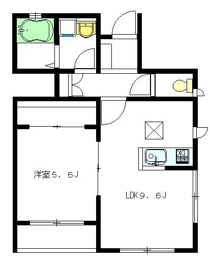 シーサーハウス(1LDK/1階)の間取り写真