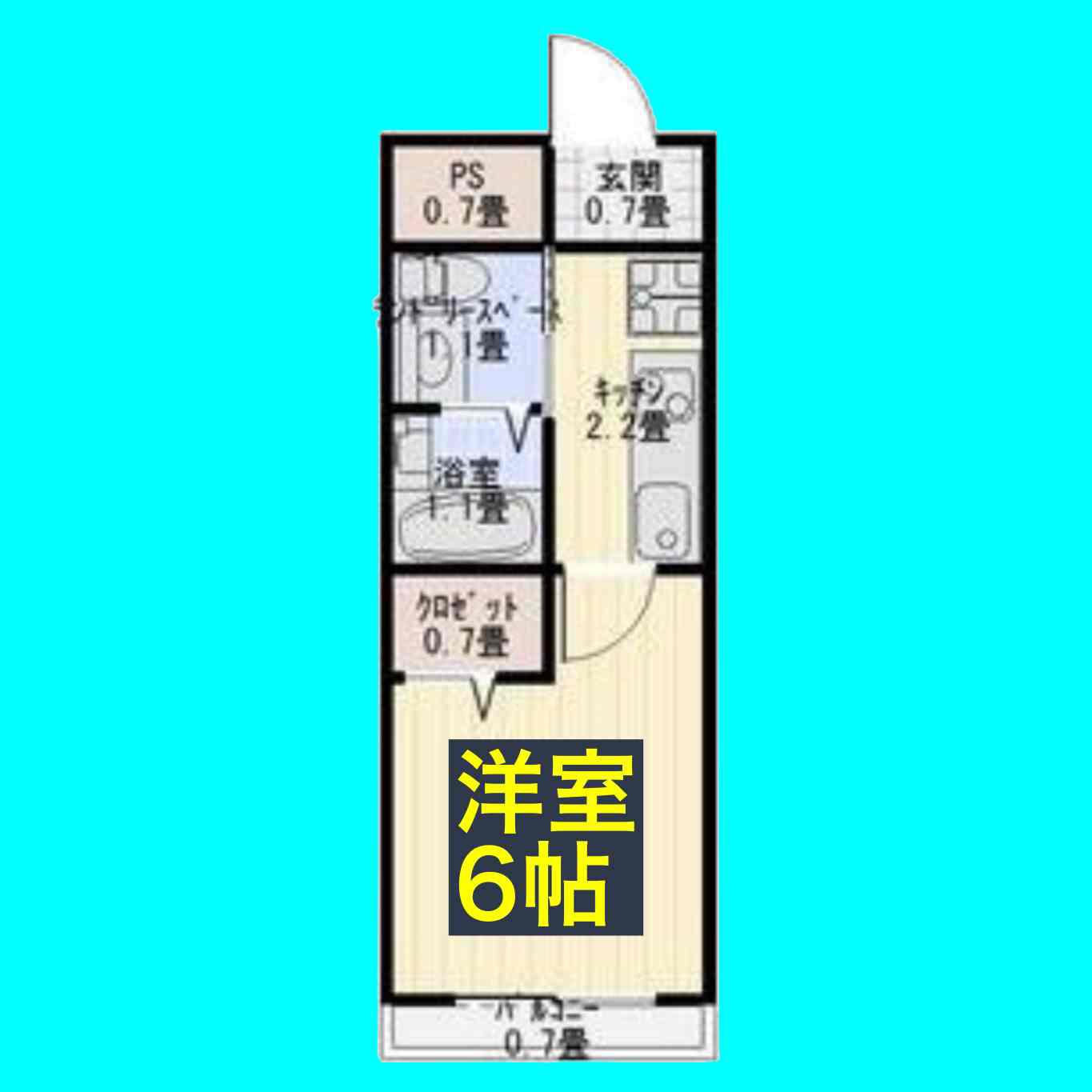 GRACIA名駅(1K/3階)の間取り写真