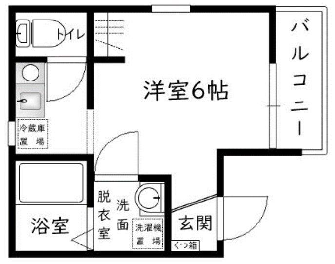 F-STAGE HANEDA(1K/1階)の間取り写真