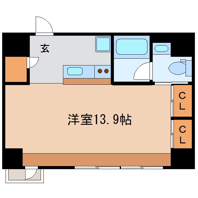 KDXレジデンス東桜I(ワンルーム/16階)の間取り写真