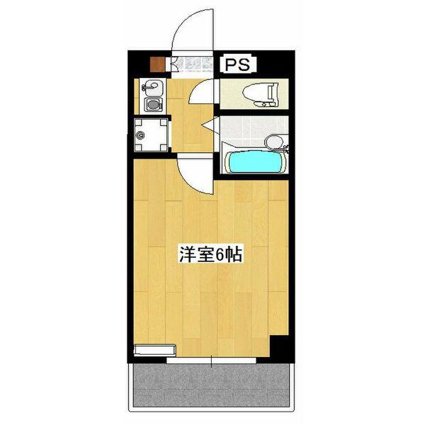 ナビオ池下(1K/2階)の間取り写真