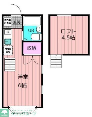 コスモハイツ(1K/3階)の間取り写真