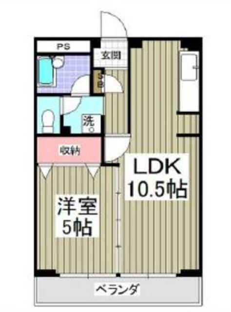 サリジェ志村公園(1LDK/2階)の間取り写真