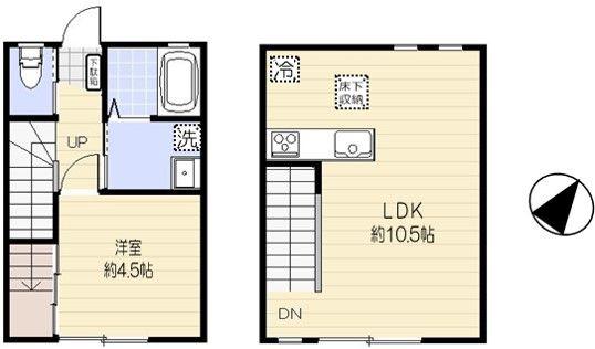 ボヌール(1LDK/1階)の間取り写真