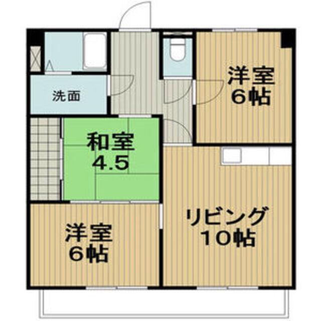 アクセスヒル(3LDK/3階)の間取り写真