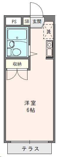 鶴見マンション関東(ワンルーム/1階)の間取り写真