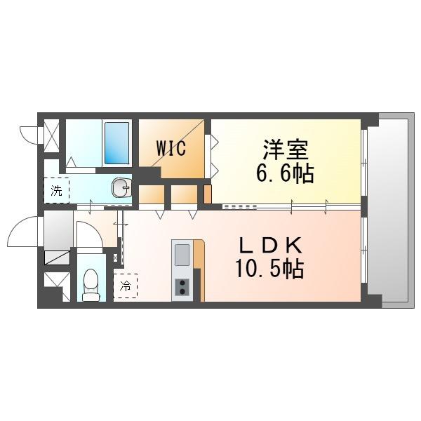 MAISON QOO(1LDK/3階)の間取り写真