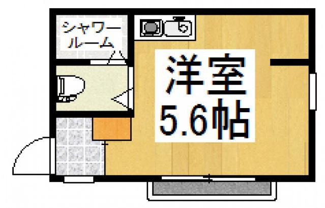 シエスタヴィラ清瀬(ワンルーム/2階)の間取り写真