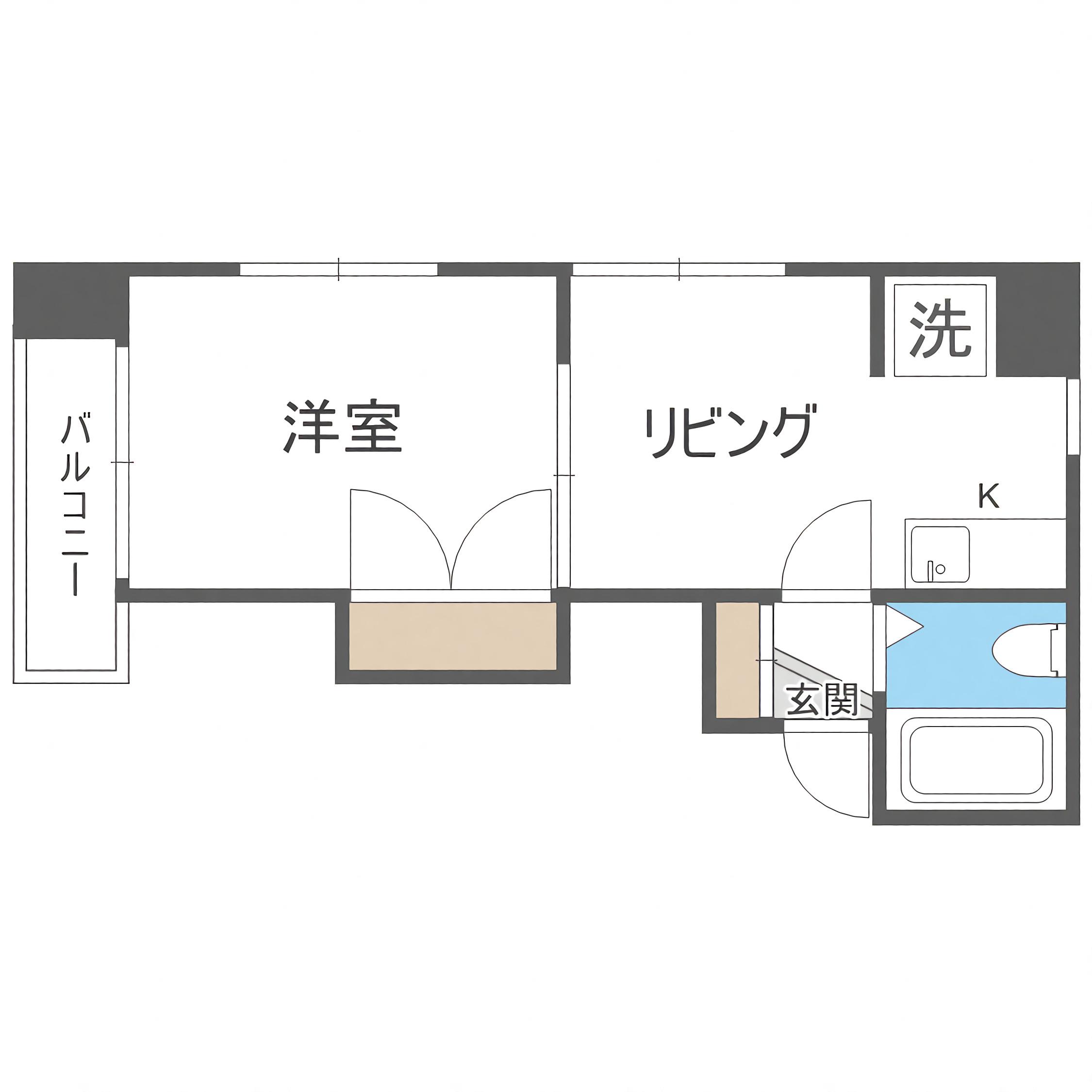キャッスル北沢札幌(1K/3階)の間取り写真