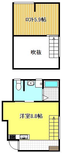 ESPRESSO新清洲(ワンルーム/1階)の間取り写真