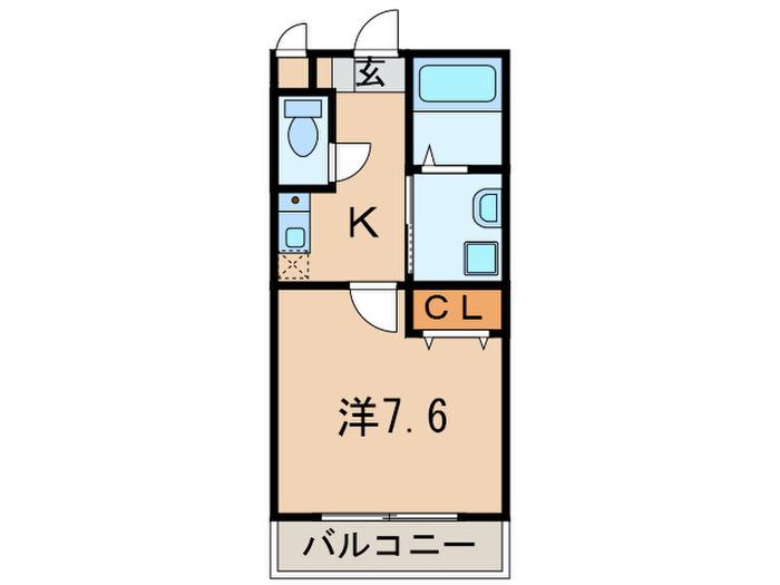 マンションウェイヴ(1K/3階)の間取り写真