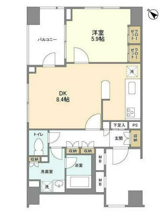アルス中目黒ヴィルトレーテ 3階階 間取り