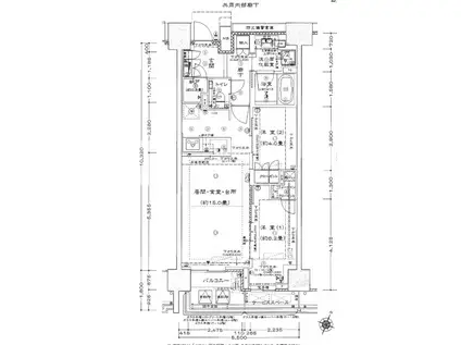 プラウド日本橋三越前(2LDK/7階)の間取り写真