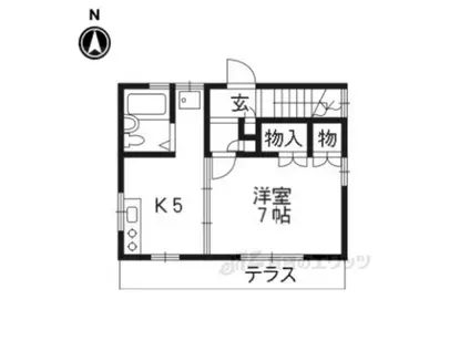堀井ハイツ(1K/1階)の間取り写真