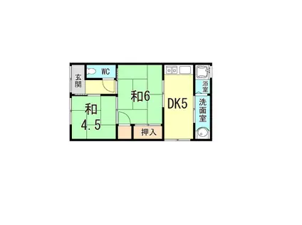 堀切ガーデンズ(2DK/1階)の間取り写真