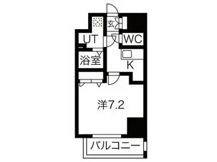 エスリード大須デュオ(1K/10階)の間取り写真