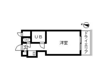 TOP・広尾(ワンルーム/1階)の間取り写真