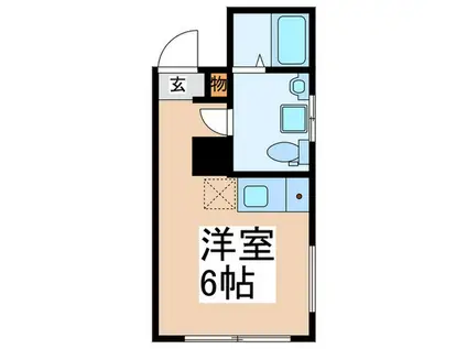 CICADA SAKURAJOSUI(ワンルーム/3階)の間取り写真