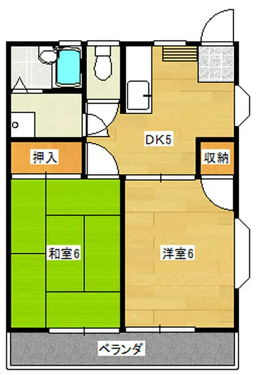 フラワーハイツ 2階階 間取り