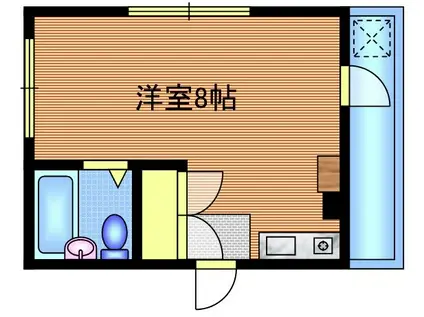 オーク三鷹(ワンルーム/3階)の間取り写真