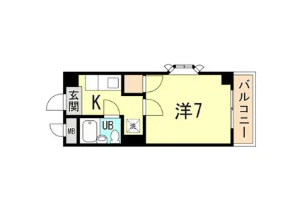 パークマンション青木(1K/2階)の間取り写真