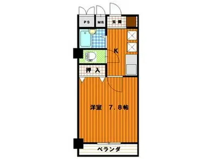 ステラハウスこめがふくろ(1K/3階)の間取り写真