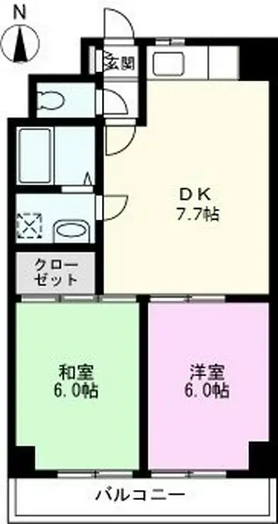三幸ハイツ 2階階 間取り