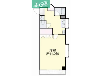 パストラルK(1K/4階)の間取り写真