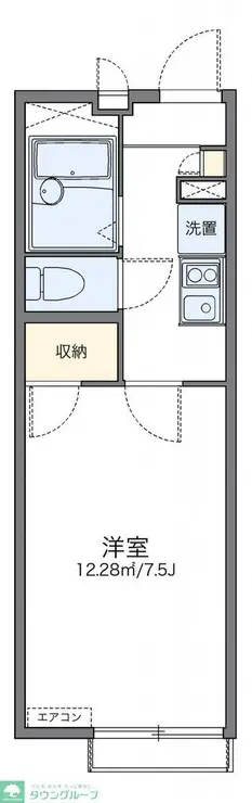 レオパレスシセル ワン 1階階 間取り