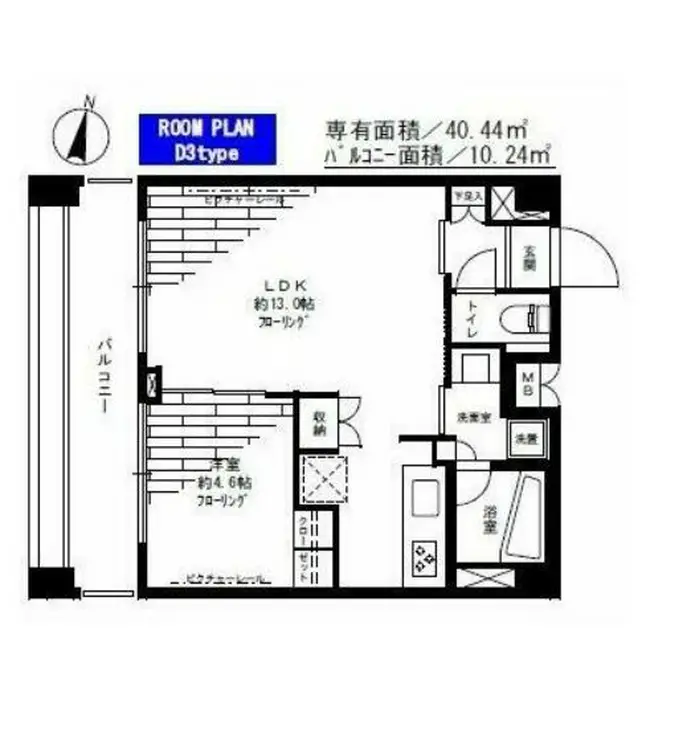 ステージグランデ錦糸町 7階階 間取り