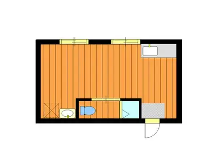 嶋本マンション東三国(ワンルーム/2階)の間取り写真