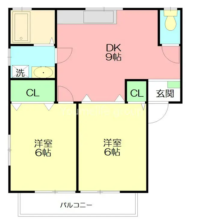マリーク弐番館 2階階 間取り