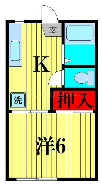 第3コーポイシイ 2階階 間取り