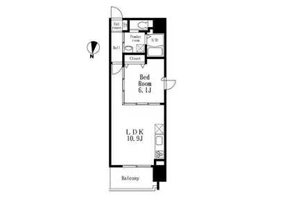 アルクス森下(1LDK/2階)の間取り写真