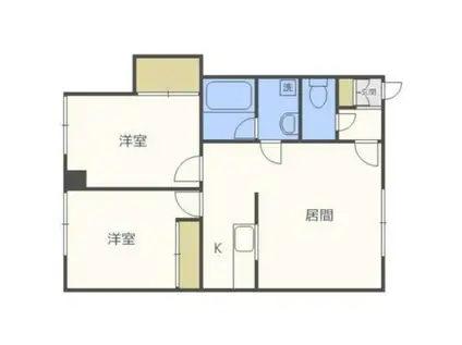 PACIFIC9・2(2LDK/2階)の間取り写真