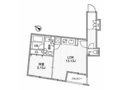 FLUFFY日本橋浜町(1LDK/7階)の間取り写真