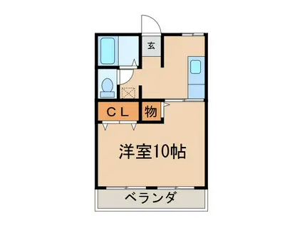 サンセットビレッジ新川D棟(1K/1階)の間取り写真