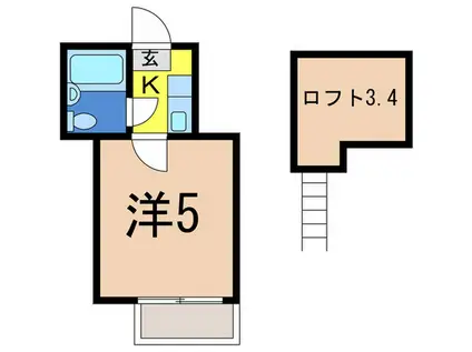 セドルハイム目白(1K/1階)の間取り写真