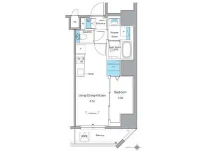 ルフォンリヴェント池袋(1LDK/7階)の間取り写真