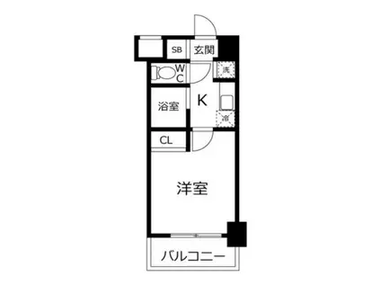 アメニティ大塚(ワンルーム/4階)の間取り写真