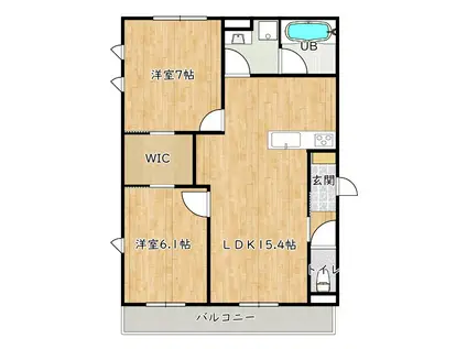 ボナールシャルトIII(2LDK/3階)の間取り写真