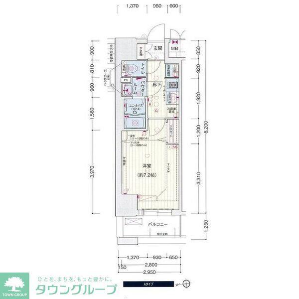 プレサンス久屋大通公園セラフィ(1K/9階)の間取り写真
