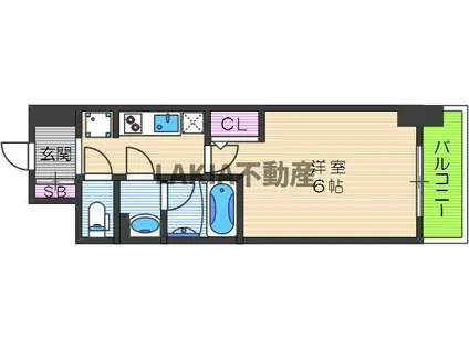 トーシン文の里(1K/3階)の間取り写真
