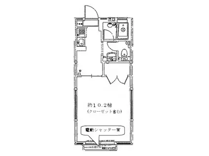 フェルメールハウス(1K/1階)の間取り写真