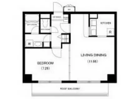 エスコート横浜関内(1LDK/8階)の間取り写真