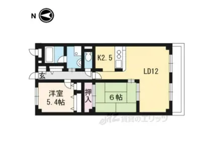 サニーソシア21(2LDK/2階)の間取り写真