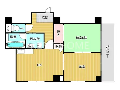 エスポール柴田(2DK/2階)の間取り写真